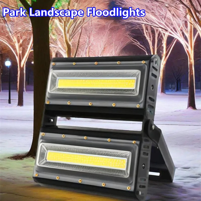 IP65 COB LED Flood Light 30W 50W 100W 150W 200W 300W 400W 1000W AC 85-265V Outdoor Landscape Spotlight RGB White Warm White Colorful