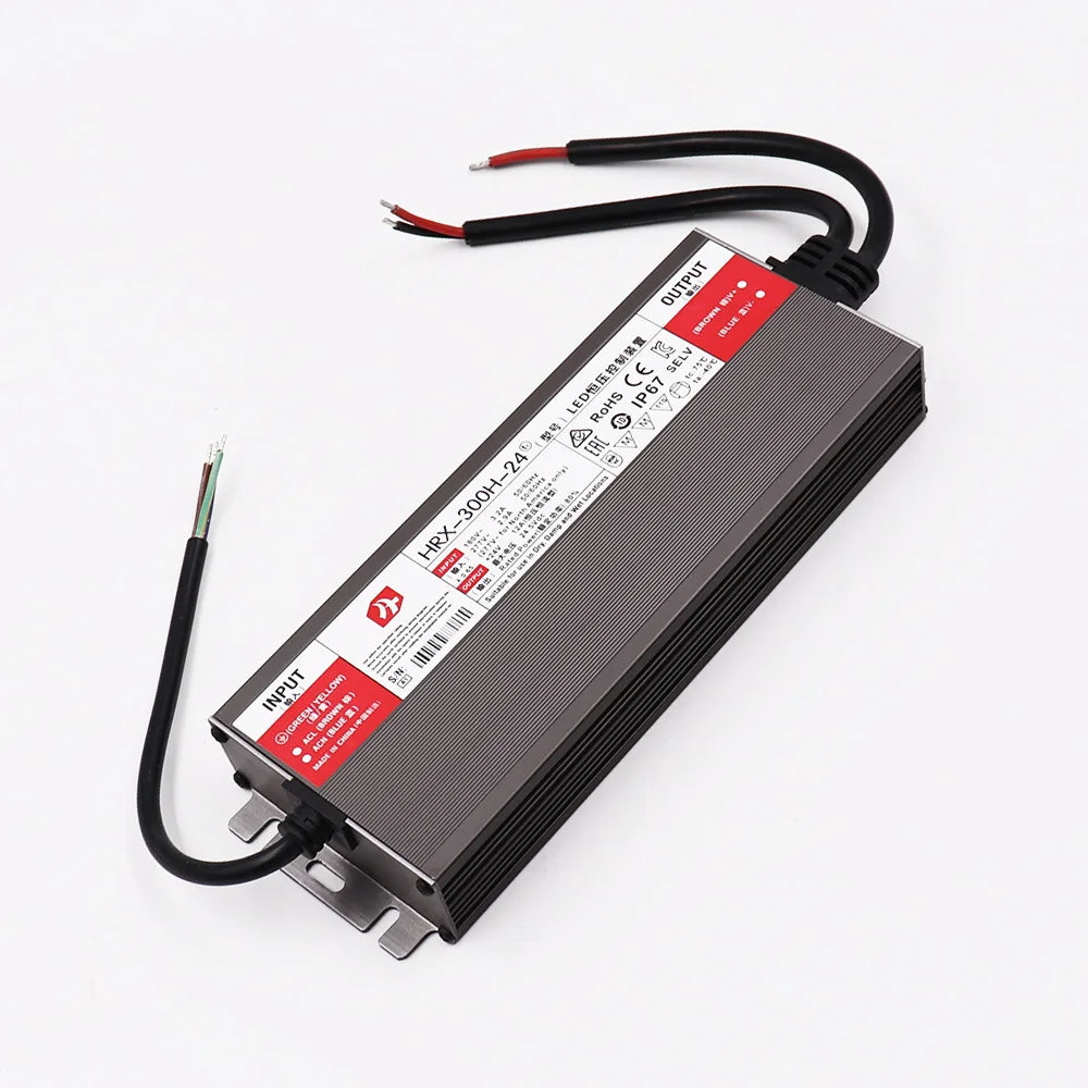 IP67 Waterproof LED Power Supply DC 12V 24V 30W-500W AC 110-250V Constant Voltage Outdoor