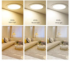 Ultra-Thin Dimmable LED Panel Downlight 6W 8W 15W 20W Round Square 80-100lm/W AC 86-265V