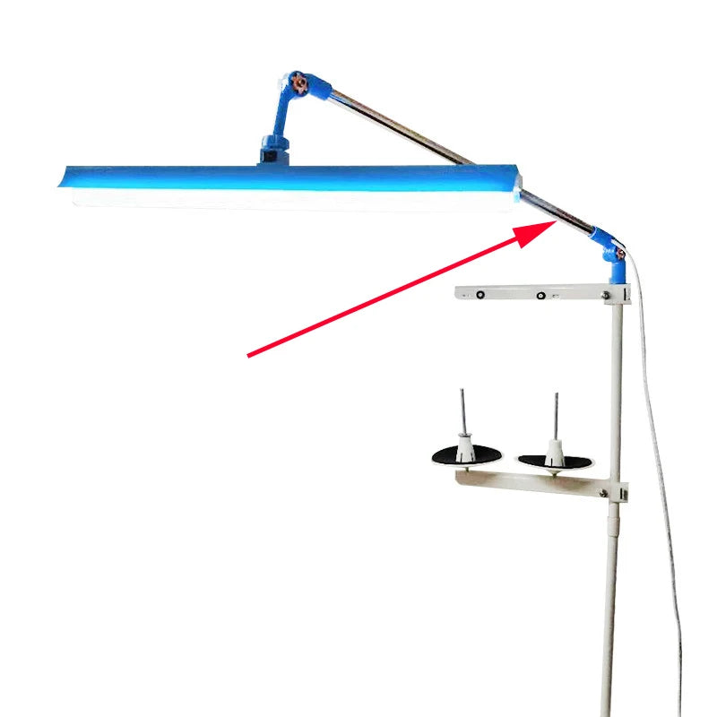 Industrial Sewing Machine LED Light 10W 59cm Thread Stand Mount 360° AC 110-220V No Flicker