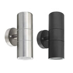 IP65 GU10 Outdoor LED Wall Lamp 10W 600lm Up Down Dual Light Stainless Steel 85-265V