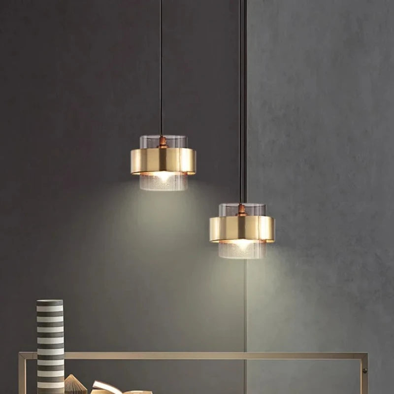 Modern Glass E26/E27 Pendant Light Black Green Blue Yellow Single AC 90-260V Bedroom Dining