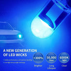 T10 W5W COB LED Bulb 1W DC 12V 400lm 6000K White Blue Yellow Red Pink Green Universal Fit License Plate Dome Map Clearance Interior Car Light