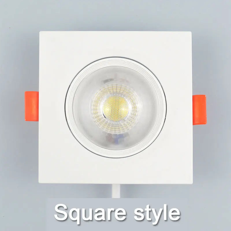 Angle-Adjustable Rotating LED Recessed Downlight 3W 5W 7W 9W 12W SMD2835 AC 110-240V