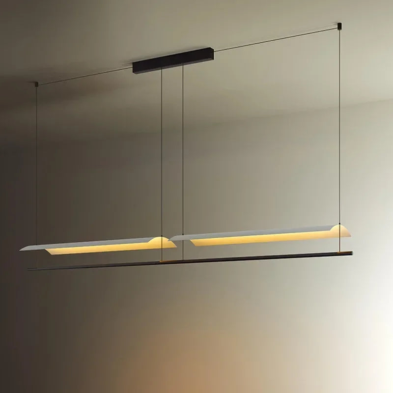 Modern LED Pendant Chandelier 20 Plus Heads Iron Plated Cord Pendant Touch Switch AC 90-260V Living Room Dining Room