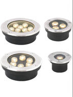 IP67 LED Recessed Ground Spotlight 2W 3W 6W 10W 12W 18W Aluminum Stainless Steel Tempered Glass AC 85-265V or DC 12V 24V Garden Pool
