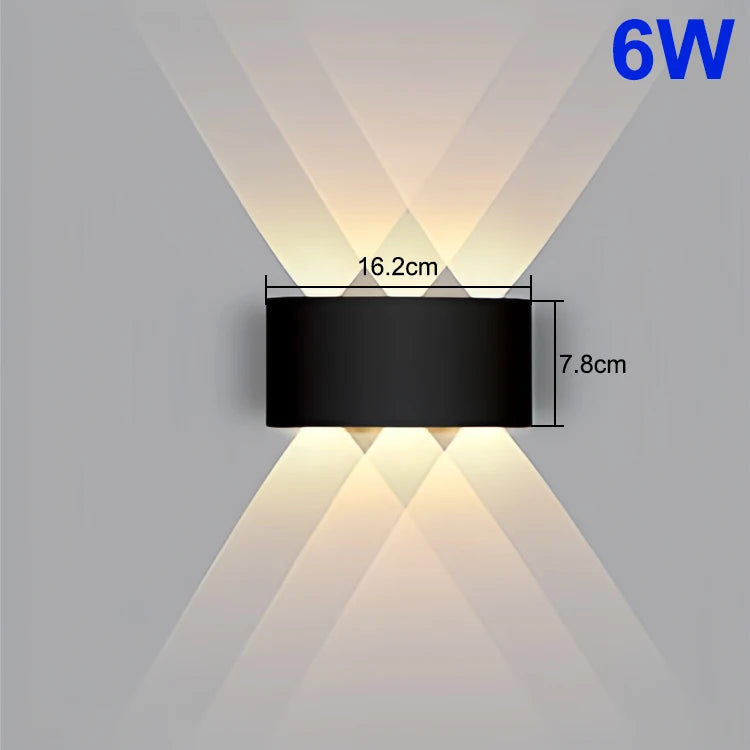 LED Outdoor Wall Light IP65 Waterproof 4W 6W 8W 10W Garden Porch Lamp AC85-265V