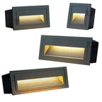 Dimmable LED Recessed Step Stair Wall Light 3W 5W 10W Up Down AC85-265V DC12V Black White