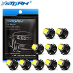 T3 T4.2 T4.7 LED Dashboard Bulb SMD3030 1W 100lm Canbus DC 12V 6 Colors 10-Pack