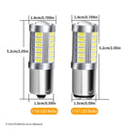 BA15S BA15D BAY15D BAU15S LED Bulb 5W 1200lm 5730 33SMD 12V Brake Signal 2 Pack