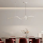 Modern Minimalist Dimmable LED Pendant Light 30W 35W Iron Acrylic White Black AC 90-265V