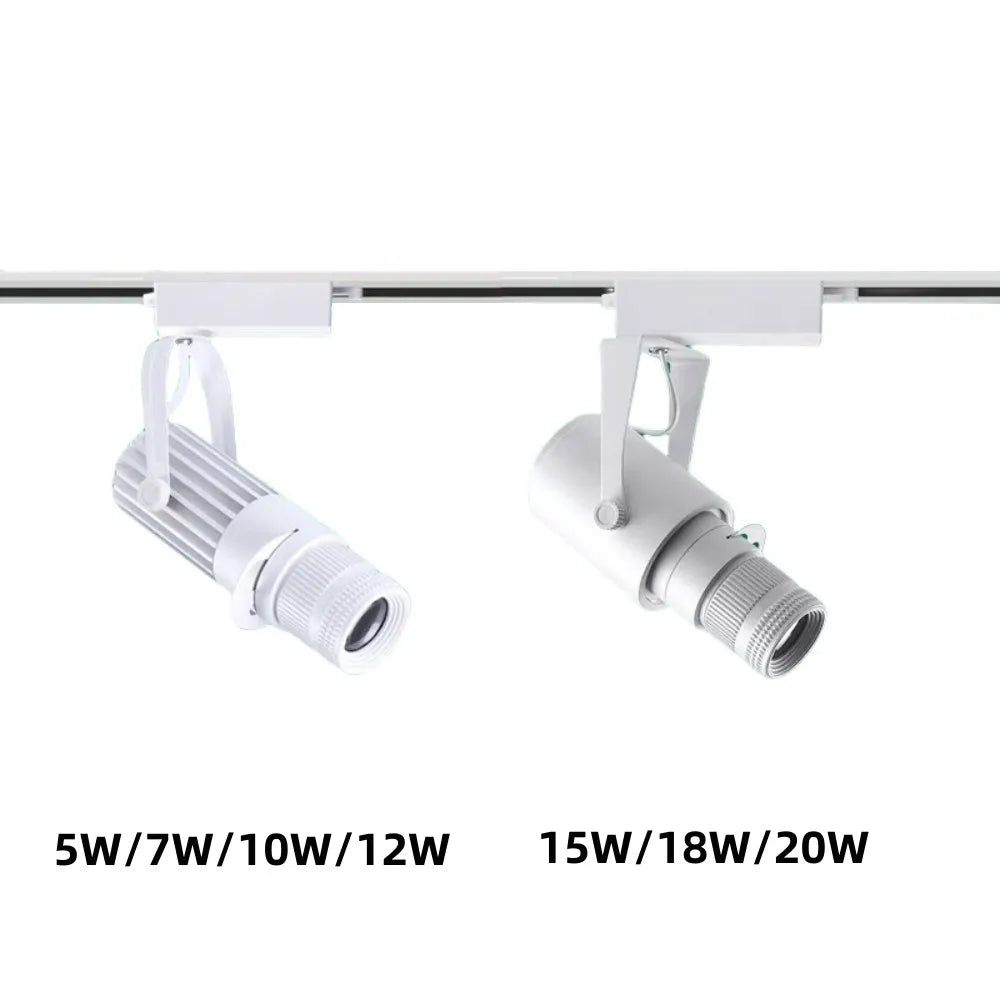 Dimmable Zoomable COB LED Surface Mount Spotlight 5W 7W 10W 12W 15W 18W 20W Frosted Aluminum 15 to 20 Degree AC 85-265V Black
