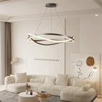Modern Circular LED Ring Pendant Chandelier 60cm 80cm 100cm 72-144W Dimmable AC 90-265V
