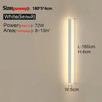 Modern Nordic LED Outdoor Wall Lamp IP65 Metal Acrylic Black Dimmable Remote AC 110-240V