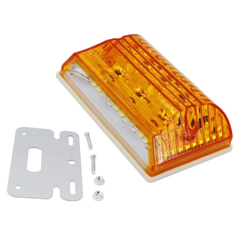 20-LED Truck Side Marker Turn Signal Light 8W DC 24V 65x102mm 4-Wire Universal