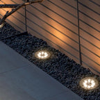 Solar LED Ground Light IP65 Waterproof Aviation Aluminum 5W Auto Dusk-to-Dawn Garden Path