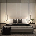 Nordic LED Pendant Light E26 E27 11W 3-Color Switchable Iron Acrylic Black Gold 90-260V