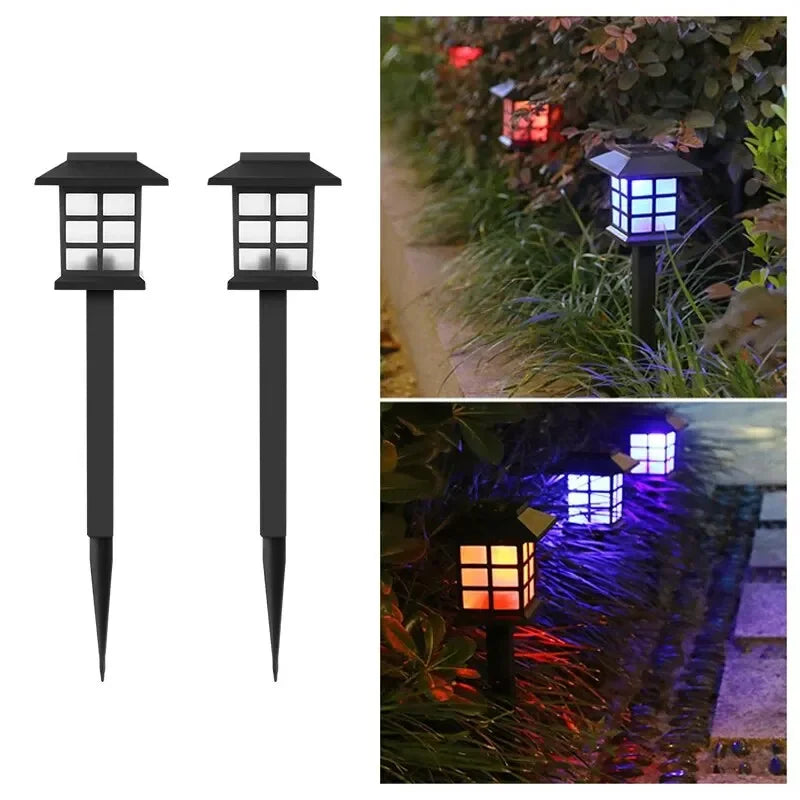 Solar Pathway Lights Outdoor Waterproof IP65 Garden Landscape Lighting 2 Pack