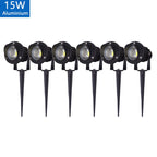LED Garden Lawn Spike Light 5W 10W 15W 20W IP65 90-120lm/W AC 85-265V DC 12-24V Warm Cool RGB