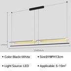 Modern LED Pendant Chandelier 20 Plus Heads Iron Plated Cord Pendant Touch Switch AC 90-260V Living Room Dining Room