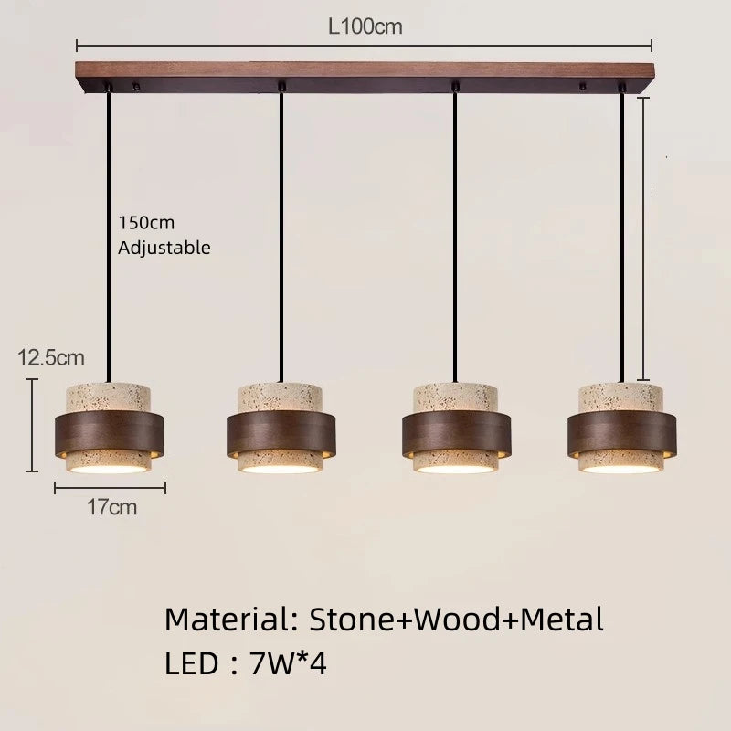 Modern Minimalist Natural Stone E26 E27 Pendant Lamp White Gray Through-Carved AC 90-260V