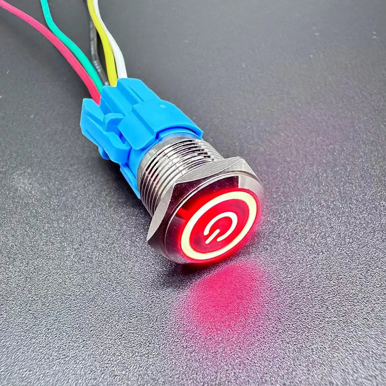 Waterproof LED Metal Push Button Switch 12mm 16mm 19mm 22mm 5A Momentary Latching 5-220V