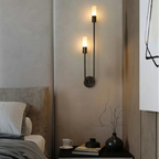 Nordic Minimalist G9 Wall Lamp Iron Black Gold Up Down Touch Switch AC 90-260V 2-Light