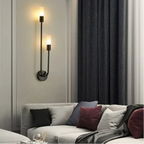 Nordic Minimalist G9 Wall Lamp Iron Black Gold Up Down Touch Switch AC 90-260V 2-Light