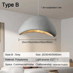Nordic Wabi-Sabi Hand Knitted LED Pendant Light Single Head PP Plastic Cord Pendant AC 90-260V Living Room Dining Room
