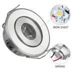 10-Pack 3W Mini LED Downlight AC 85-265V White Black Silver Gold Driver Included
